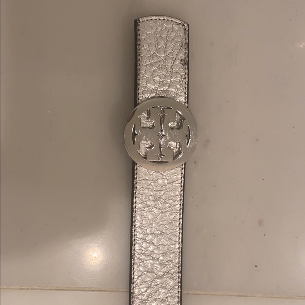 Silver Tory Burch belt